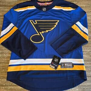 NWT Fanatics NHL Hockey Jersey St. Louis Blues Breakaway Blue Large